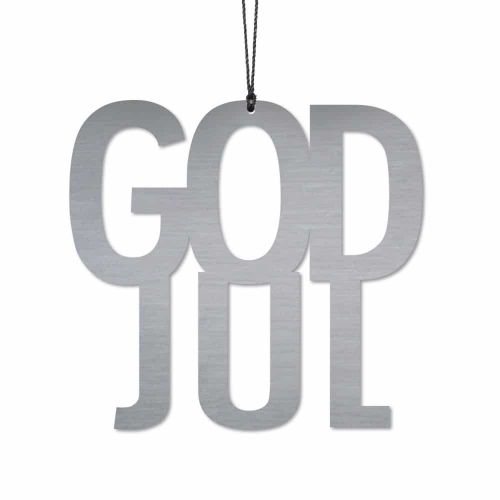 Felius God Jul ophæng 2 stk H: 5,9 cm - Stål OUTLET