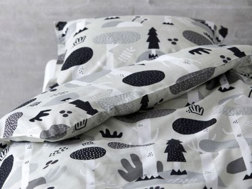 Södahl Magic Forest Bettwäsche-Set 70x100 cm - Schwarz OUTLET