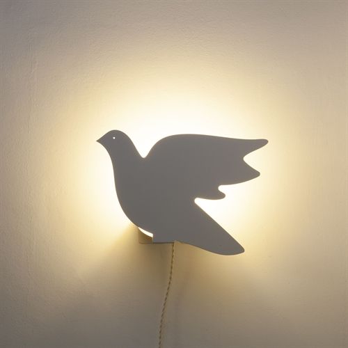 Goodnight Light Decoupage Paloma Lampe H: 22 cm - Elfenbein OUTLET