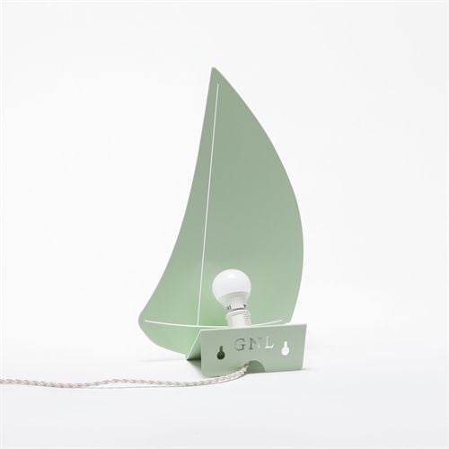 Goodnight Light Decoupage Bateau Lampe H: 32 cm - Mint OUTLET