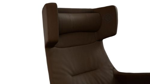 Conform MyPlace Sessel mit Sound SH: 42 cm – Leder/Braun