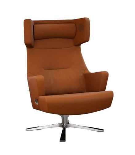 Conform MyPlace Lænestol med Lyd  - Læder/Cognac