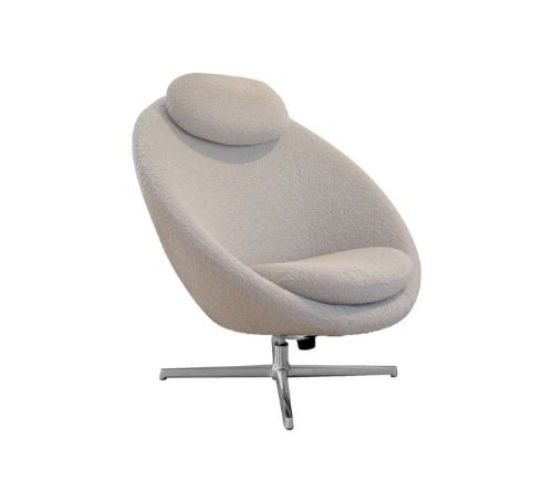 Cane-line Indoor Pace Loungestol inkl. Nakkehynde - Light Brown Scent/Polished Aluminium