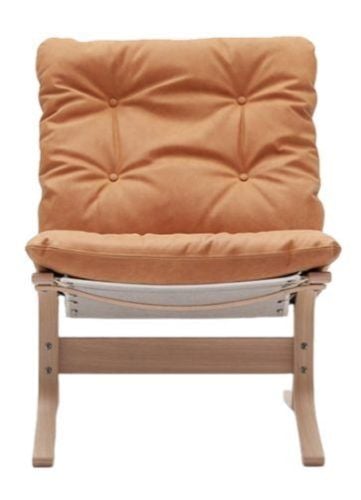 LK Hjelle Siesta Classic Lænestol Lav  - Nature/Vintage Cognac