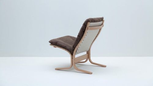 LK Hjelle Siesta Classic Sessel niedrig SH: 45 cm – Natur/Dünen Dunkelbraun