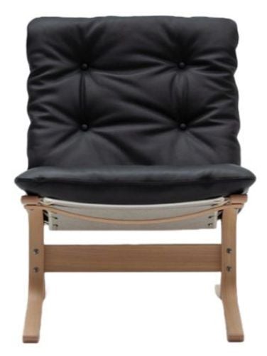 LK Hjelle Siesta Classic Lænestol Lav  - Nature/Hemsen Anilin Black