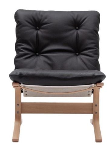 LK Hjelle Siesta Classic Lænestol Lav  - Nature/Elmo Rustical Black
