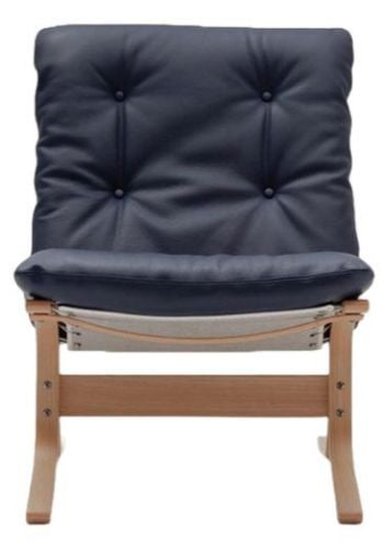 LK Hjelle Siesta Classic Lænestol Lav  - Nature/Elmo Rustical Blue
