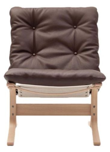 LK Hjelle Siesta Classic Lænestol Lav  - Nature/Elmo Rustical Dark Brown