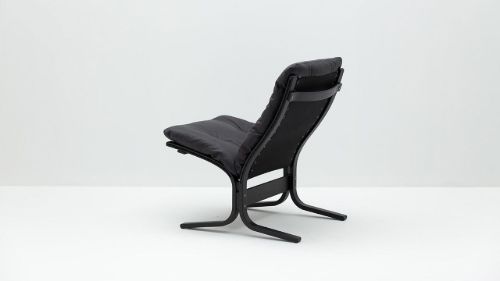 LK Hjelle Siesta Classic Sessel niedrig SH: 45 cm – Schwarz/Vintage Black Soft