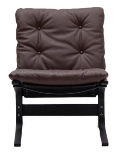 LK Hjelle Siesta Classic Lænestol Lav  - Black/Hemsen Anilin Brown