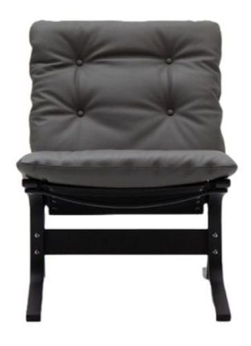 LK Hjelle Siesta Classic Lænestol Lav  - Black/Prescott Greyshadow