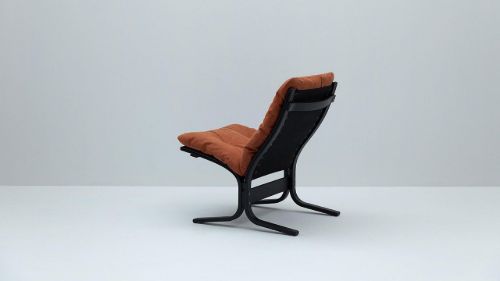 LK Hjelle Siesta Classic Sessel niedrig SH: 45 cm – Schwarz/Dünenrost