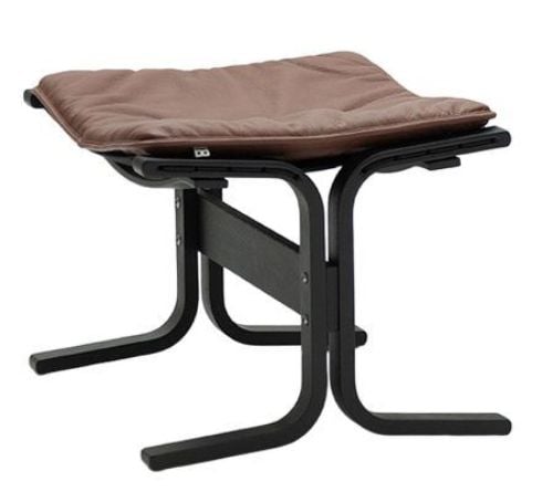 LK Hjelle Siesta Fiora Fodskammel - Black/Prescot Hezelnut
