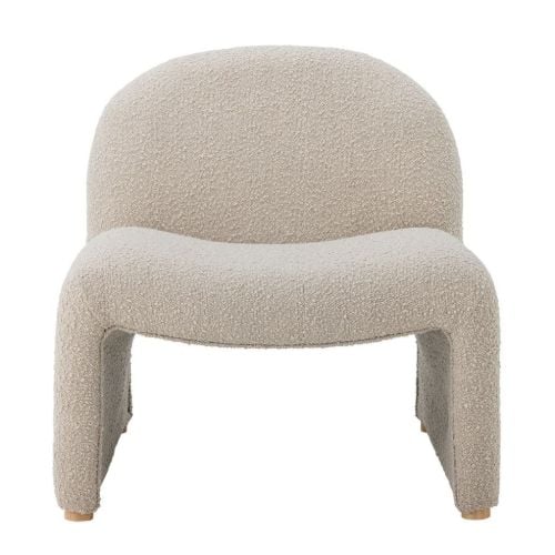 Bloomingville Neel Loungestol H: 74 cm - Natur Bouclé