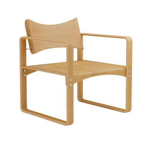 Verpan Serie 270 F Lounge Chair H: 74 cm - Honningfarvet Birk