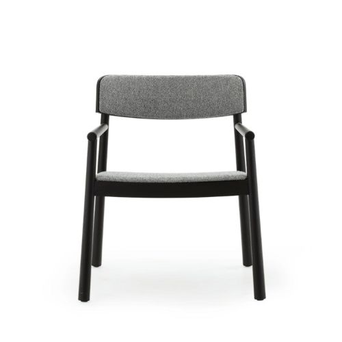 Normann Copenhagen Timb Lounge Chair - Ask/Black/Hallingdal 166