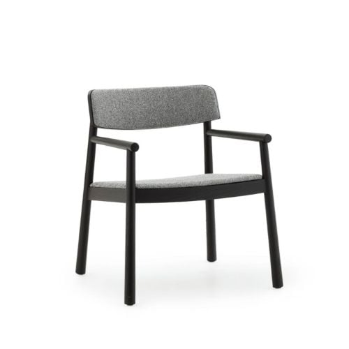 Normann Copenhagen Timb Lounge Chair - Esche/Schwarz/Hallingdal 166