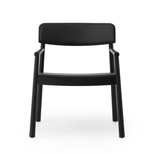 Normann Copenhagen Timb Lounge Chair - Ask/Ultra Leather/Black