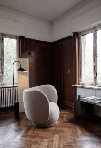 Ferm Living Rico Lounge Chair gebürstet SH: 41 cm – Wam Grey