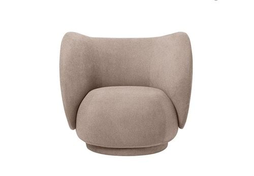 Ferm Living Rico Lounge Chair Boucle SH: 41 cm - Sand