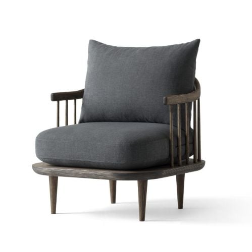 &Tradition Fly SC10 Lounge Chair  - Smoked Oiled Oak/Hot Madison 093
