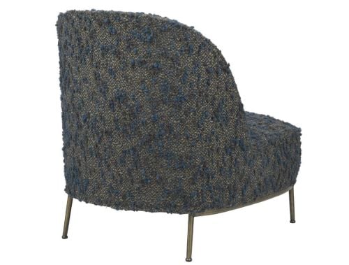 GUBI Sejour Lounge Chair Vollgepolstert SH: 35 cm - Antikmessing / Woodstock