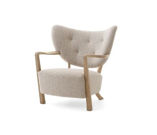 &Tradition Wulff ATD2 Lounge Chair SH: 41 cm - Oiled Oak / Karakorum 003