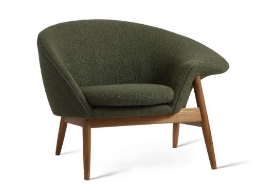 Warm Nordic Fried Egg Loungesessel Højre SH: 40 cm – Kieferngrün