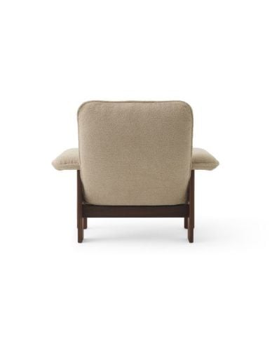 Audo Copenhagen Brasilia Lounge Chair SH: 39 cm - Walnuss/Bouclé 02