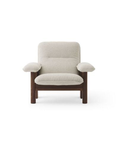 Audo Copenhagen Brasilia Lounge Chair SH: 39 cm - Dark Stained Oak/Moss 0011