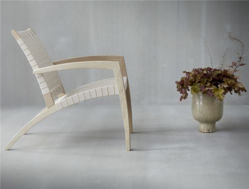 Findahl by Hammel Buch Luna Lounge Chair SH: 40 cm - Eiche seifenbehandelt / Naturbelassen