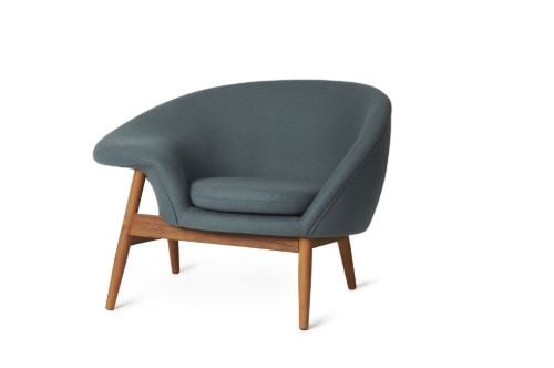 Warm Nordic Fried Egg Loungesessel Venstre SH: 40 cm – Petrol