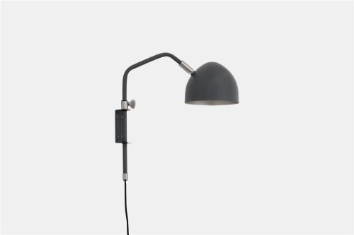 Klassik Studio Studio 1 Wandleuchte H: 40 cm - Mattgrau/Nickel OUTLET