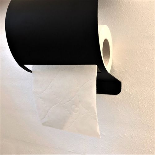 By Brorson Toilettenpapierhalter für die Wand 14 x 14 cm – Schwarz OUTLET