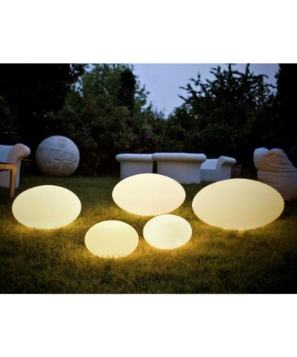 CPH Lighting Eggy Pop Out Außenleuchte Klein Ø: 32cm - Weiß OUTLET