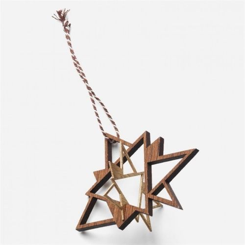 The Oak Men Twinkle Mini H: 8 cm - Dark Oak / Brass OUTLET