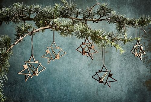 The Oak Men Twinkle Mini H: 8 cm - Dunkle Eiche / Messing OUTLET