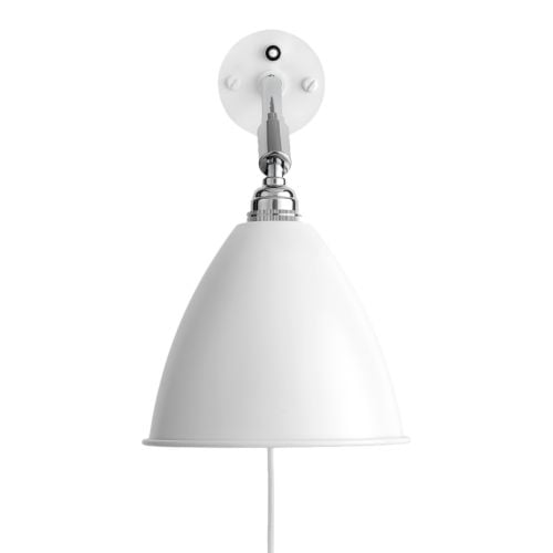 Bestlite BL7 Wall Lamp Ø:16 cm Chrome Base - Matt White skærm 