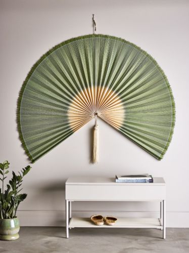 Bloomingville Jaime Wanddekoration 110x145 cm - Grüner Bambus