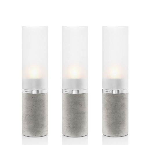 Blomus Faro Teelichthalter-Set 3-tlg. H: 21 cm - Edelstahl matt OUTLET