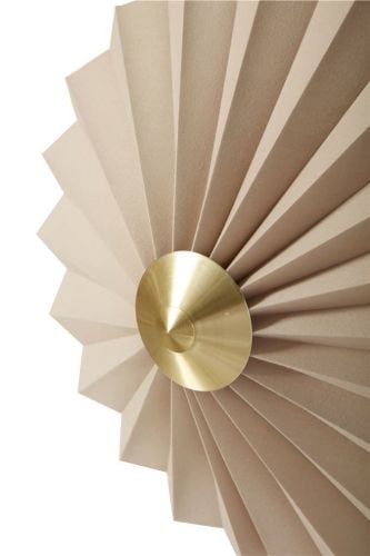 Hübsch Wandleuchte Ø:48cm - Textil/Metall/Sand