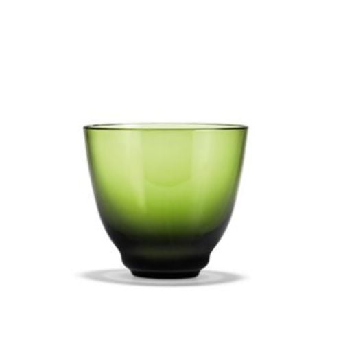 Holmegaard Flow Vandglas 35 cl - Olivengrøn  OUTLET