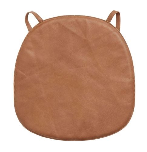Nordal SKIN Leather Seat Pad 40x39 cm - Brown OUTLET
