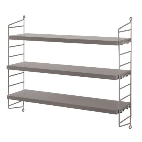 String Pocket Reol 60x50 cm - Grey/Grey OUTLET 