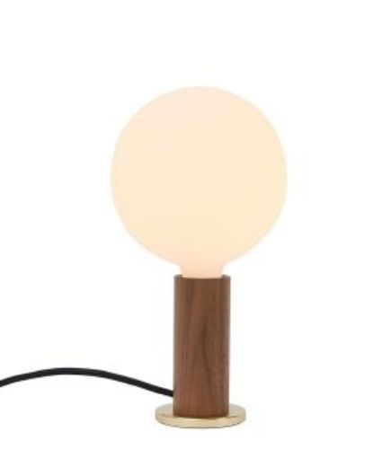 Tala Knuckle Table Lamp with Sphere IV Bulb EU H: 28 cm - Walnut/Brass  OUTLET