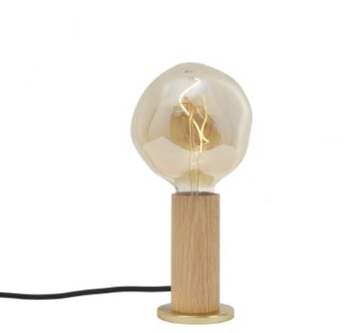 Tala Knuckle Table Lamp with Voronoi-I Bulb EU H: 26 cm - Oak/Brass  OUTLET